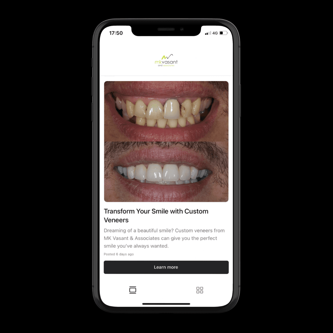 Mockup of a practice app
